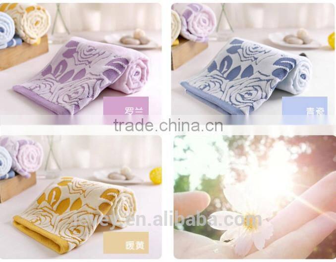 Best quality beautiful design jacquard fabric Egyptian cotton terry towel from China manufactory