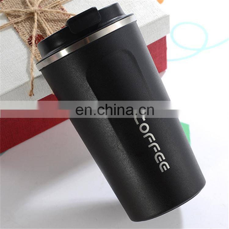 2020 Fashion Non-spill Coffee Double Wall Thermos Stainless Steel Coffee Tumbler