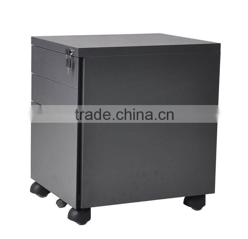 (DL-M1 ) Colorful 3 Drawer High Capacity Office Mobile Filing Cabinet with 5 Castors