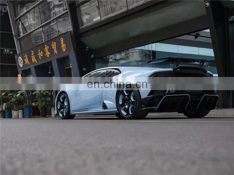 Runde Dry Carbon Fiber Kits For Lamborghini Huracan 580 610 EVO Upgrade Paktechz Body Kit Hood Front Rear Lip Fender Spoiler