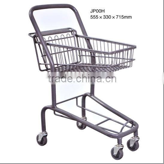 Japan style unfolding smart zinc plated shopping trolley