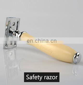 Private Label Wood Double Edge Safety Butterfly Shaving Razor