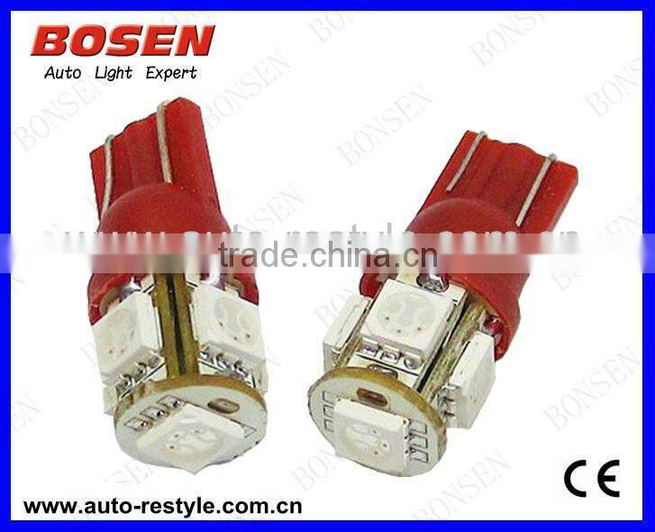 T10 5smd led auto bulb