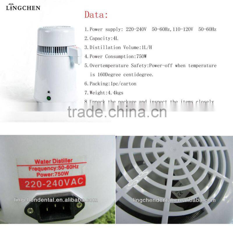 4L Dental Water Distiller With CE (Plastic Body)