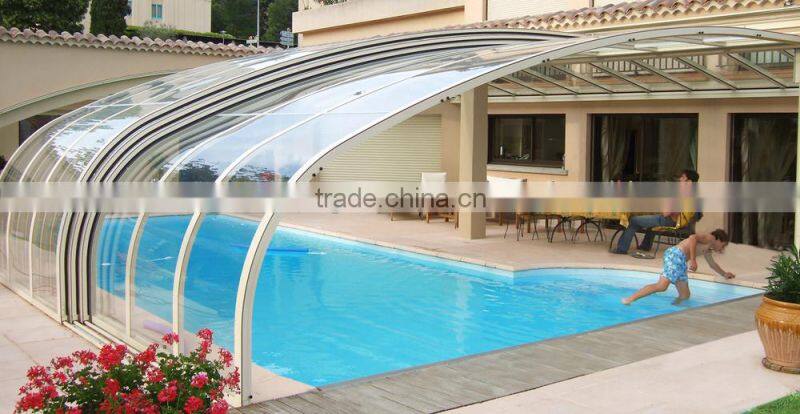 Low to mid height swimming pool cover