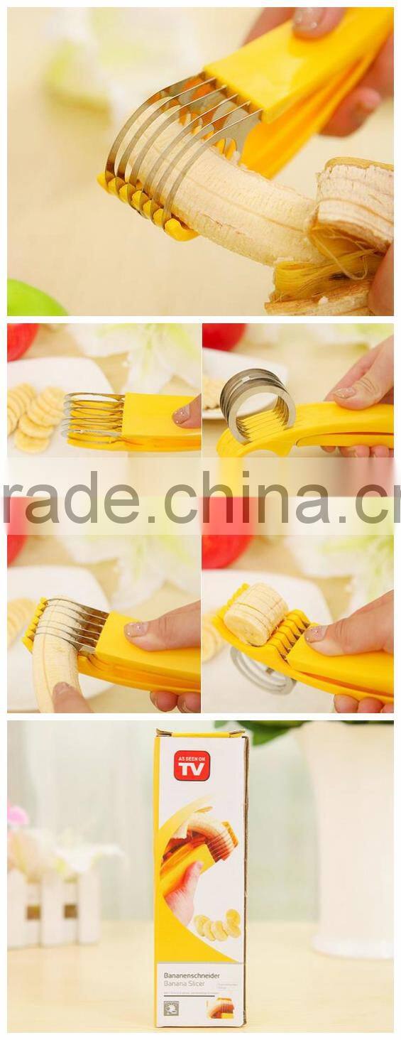 Plastic banana chips cutter,banana slicer