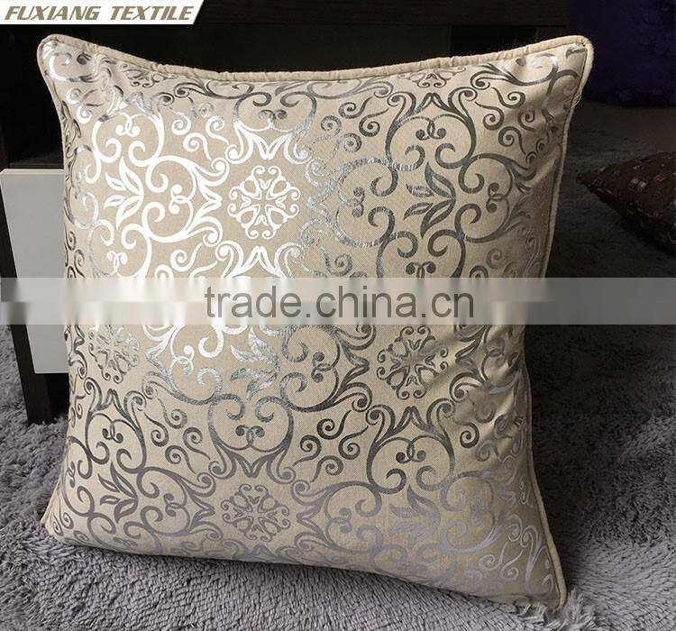 GOLD AND SILVER FOIL PRINT PILLOWS