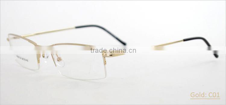 Metal Alloy Half-rim Men Wholesale Stylish Nice Glasses Frame