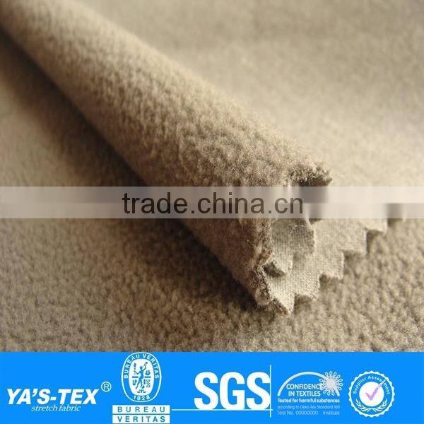 2 layers grey bamboo fabric bamboo polar fleece fabric bonding fabric for winter sportswear Bedding
