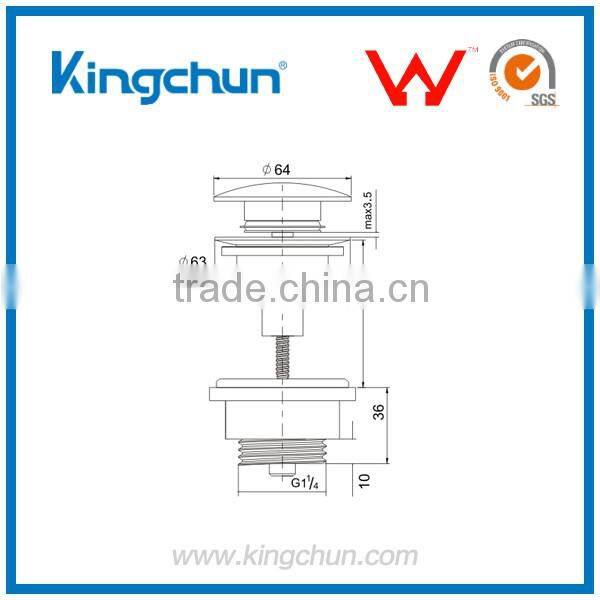 Watermark Factory direct sale Pop Up Chrome Plated Waste Sink Basin Accessories (K316-D)