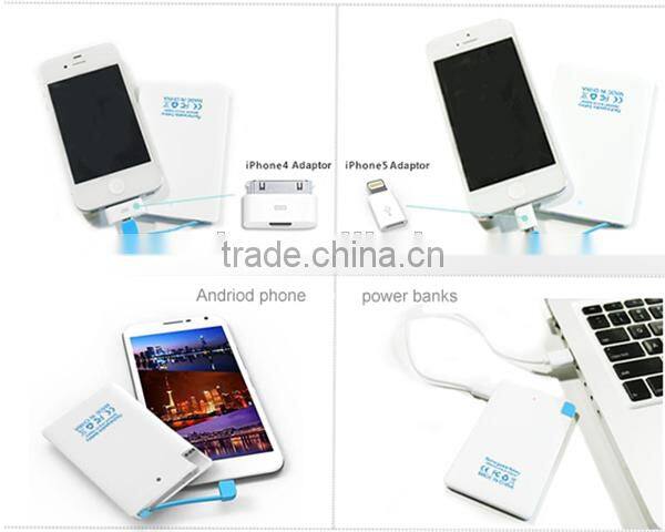 Alibaba hot selling power bank customized any logo printing colorful card style power banks