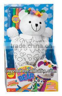 new arrvials washable painting plush sheep toy / washable painting plush toy