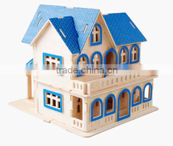 educational diy custom 3d dream Villa jigsaw puzzle