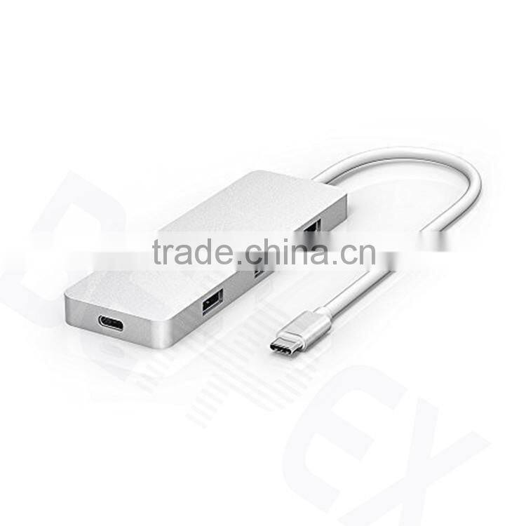 USB Hub 3.0 4 Ports to Type C Adatper for charge & data transfer