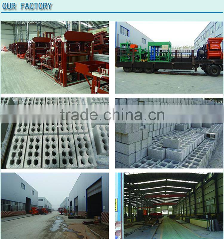 QT 40-3B Mobile Concrete Mixer Hollow Brick Making Machinery