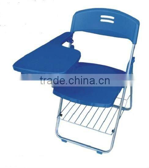 Modern Design Folding School Student Chair With Writing Tablet ,Folding Plastic Chair Z-017