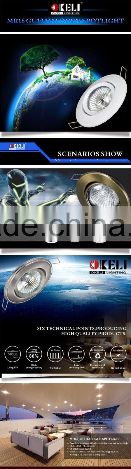 CE ROHS MR16 GU10 pressing metal light fixture gu10