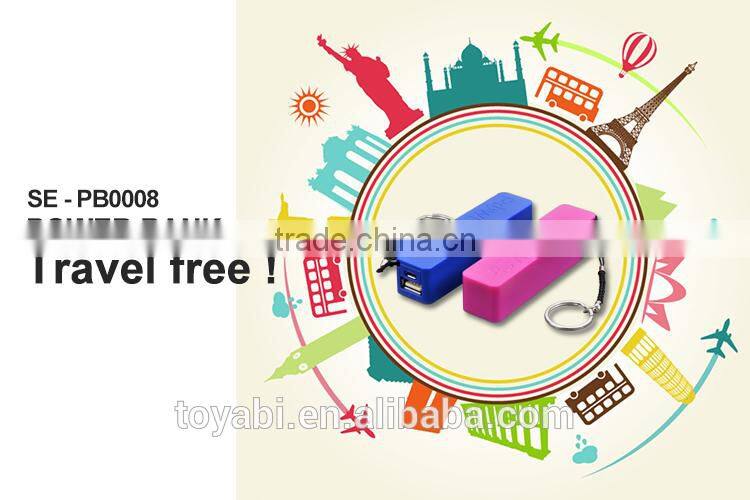 2015 new mini 2000mah real Capacity power bank weightlight portable Lipstick Power Bank