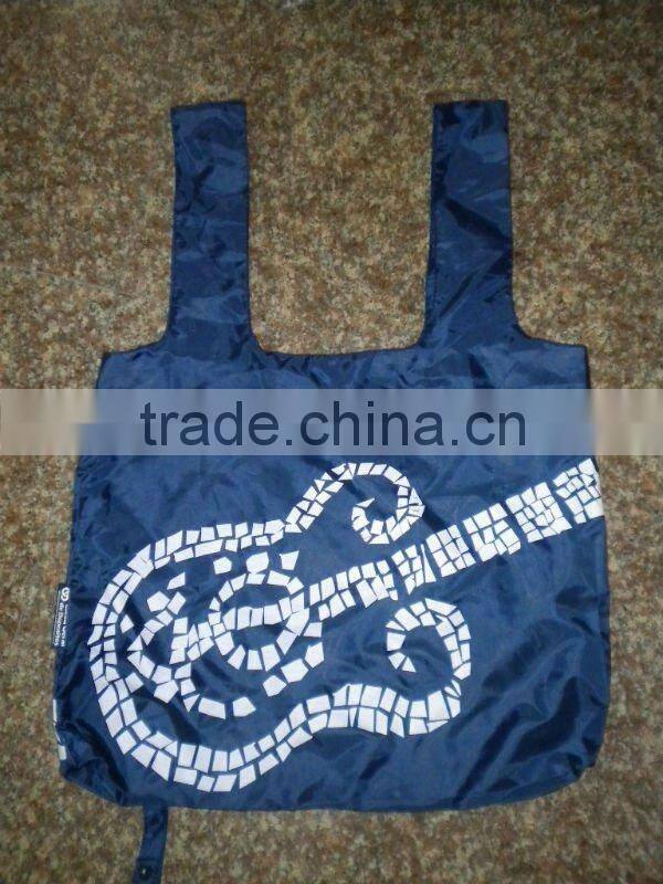 Eco friendly non woven T-shirt green bag