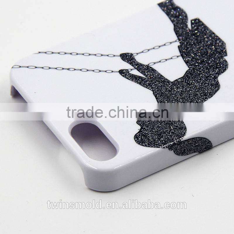 hard clear PC case for iphone case,silk printing, water transfer printing,rubber oil coating available