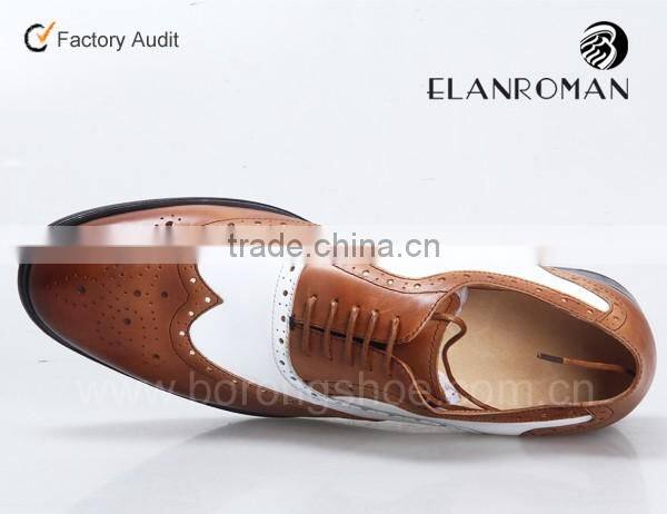 Hot sale fashion man dress shoe brogues shoes handmade leather shoes