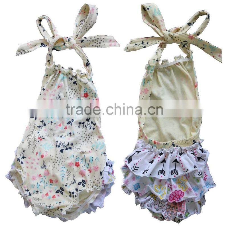 Hot sale baby ruffle rompers bubble rompers for baby polka dots baby rompers