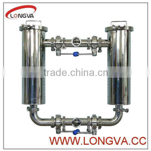 sanitary stainless steel weldign angle type wort filter