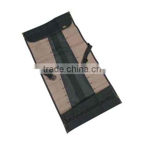 Custom Leather Craft 32 Pocket Socket Tool Roll Up Pouch Organizer