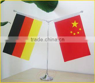Table Flag with Metal Table Flagpole