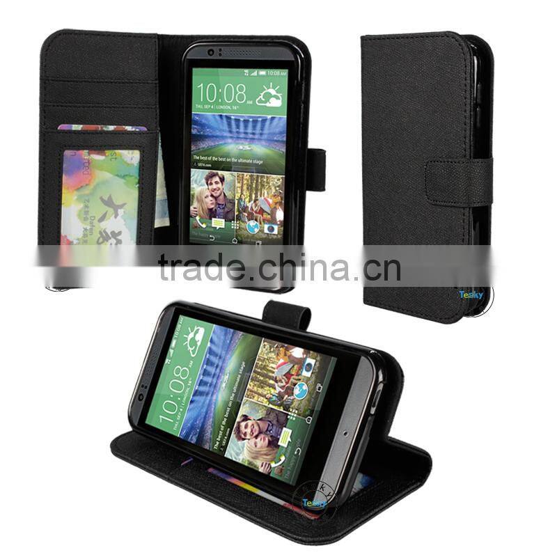 premium cell phone accessories wallet case for HTC Desire 510
