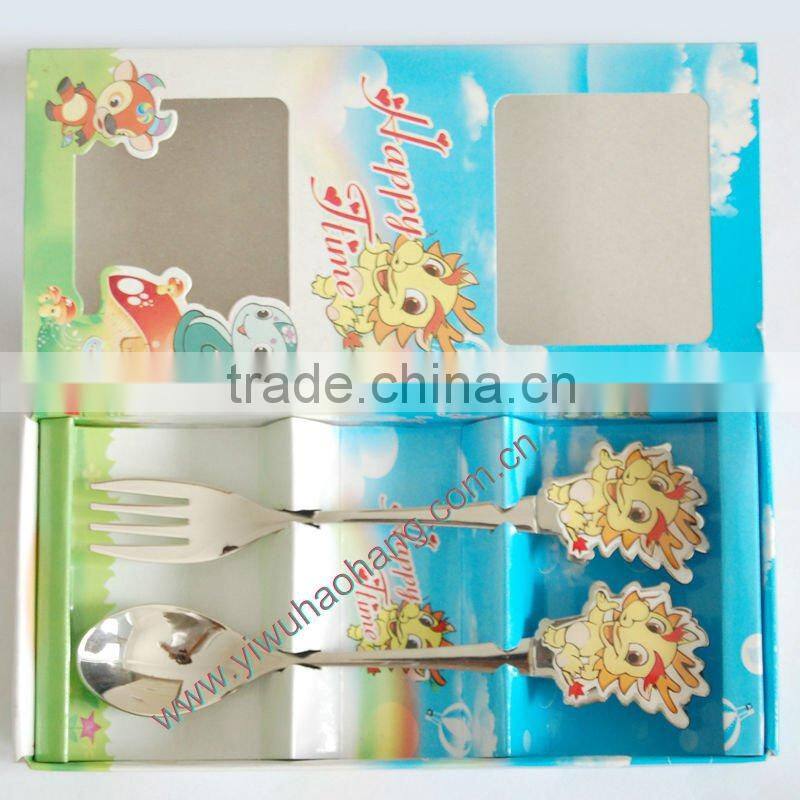 baby flatware set: kid spoon and kid fork