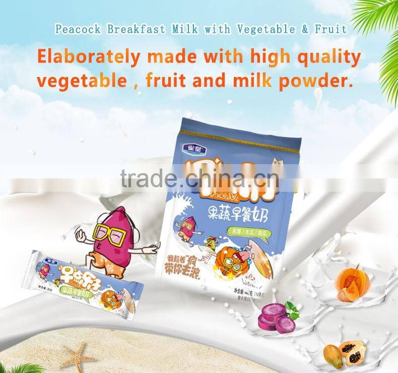 Peacock Breakfast soy Milk with Vegetable & Fruit
