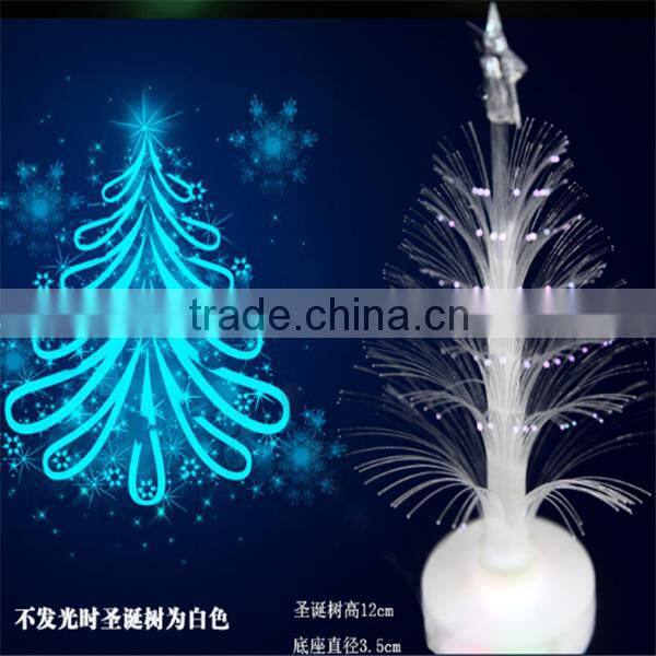 Wholesale fiber optic colorful tree mini christmas led tree