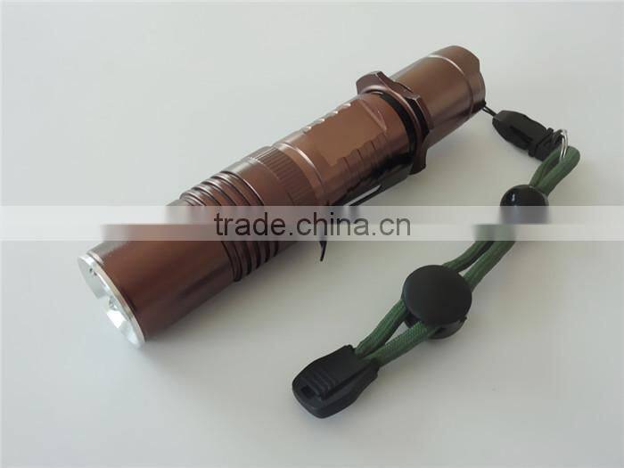 OEM ODM factory water resistant flashlight torch t6 led flashlight