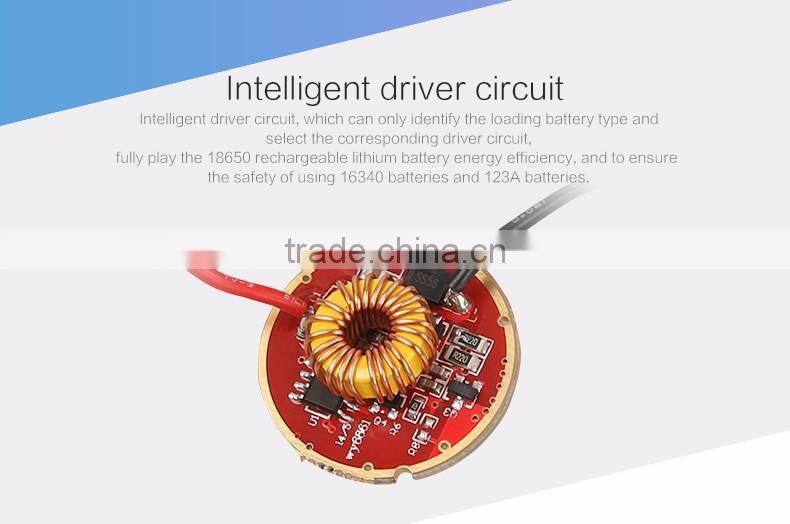 SupFire Y12 XML2-T6 led flashlight high power 1100 lumen 2 18650 li-ion batteries aluminium alloy big torch