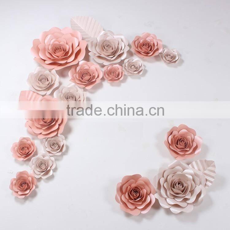 Elegant wedding decoration hanging paper rose flower