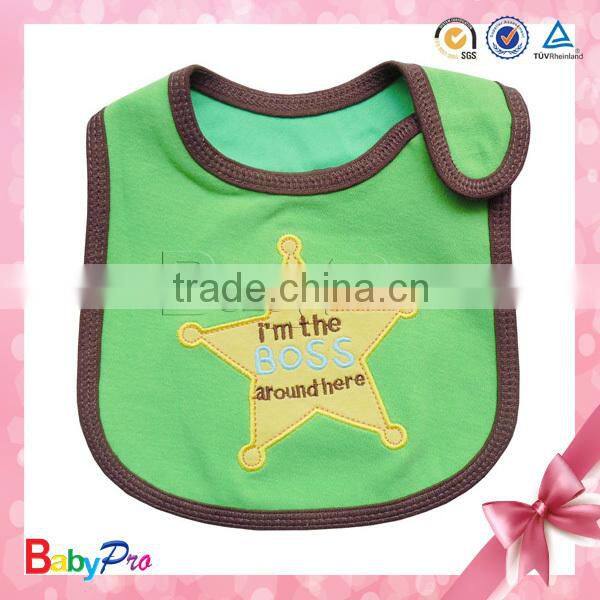 2015 High Quality Colorful Comfortable Baby Cotton Bib