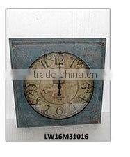 Brass Color Round Roman Numeral Antique Vintage Large Wall Clock Metal