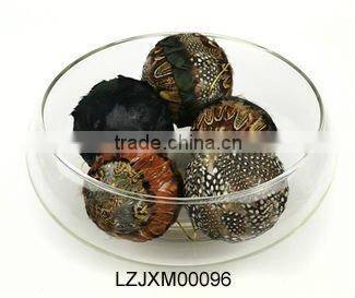 Christmas pheasant feather balls LZXMS00032