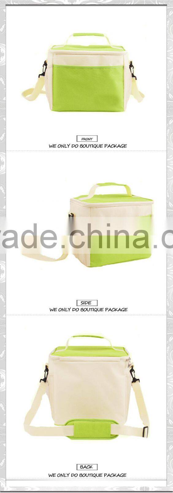 China polyester green cooler bags for teen