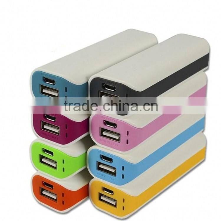 Promotional gift Romas Portable Single 18650 lithium battery mini power bank 2600mah Phone charger