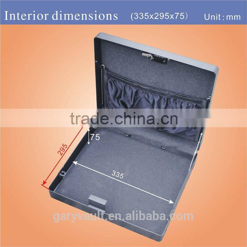 MK 550 microvault key lock car gun pistol steel portablel storage safe box (Ipad box),A4 file box