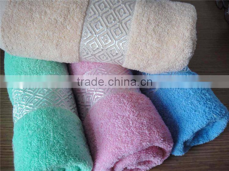 promotional gift used plain dyed roller 100% terry beach towel set SD-874