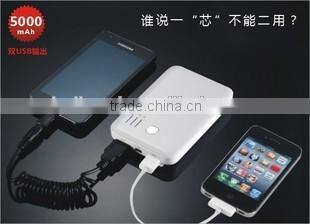 most favorable professional double usb smart power bank with good price CE FCC ROHS
