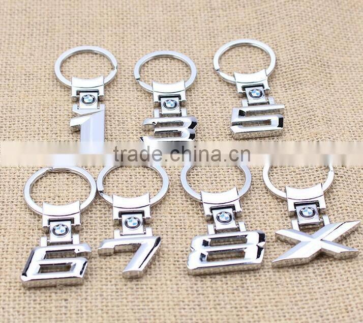 Low Moq Silver Color Custom Bmw Keychain