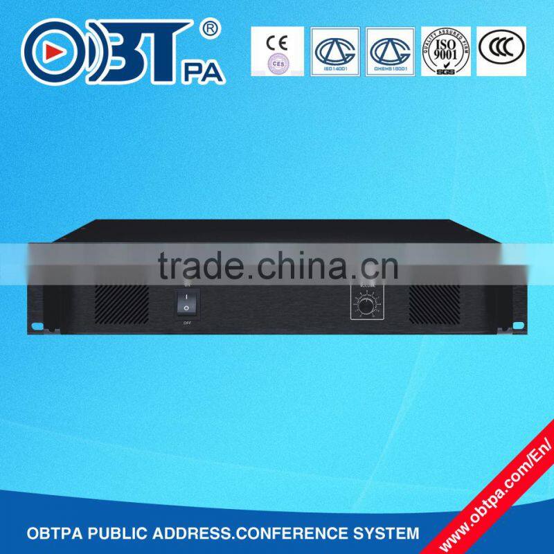OBT-7065 19 Inch proffessional high Power Amplifier with one channel for PA system