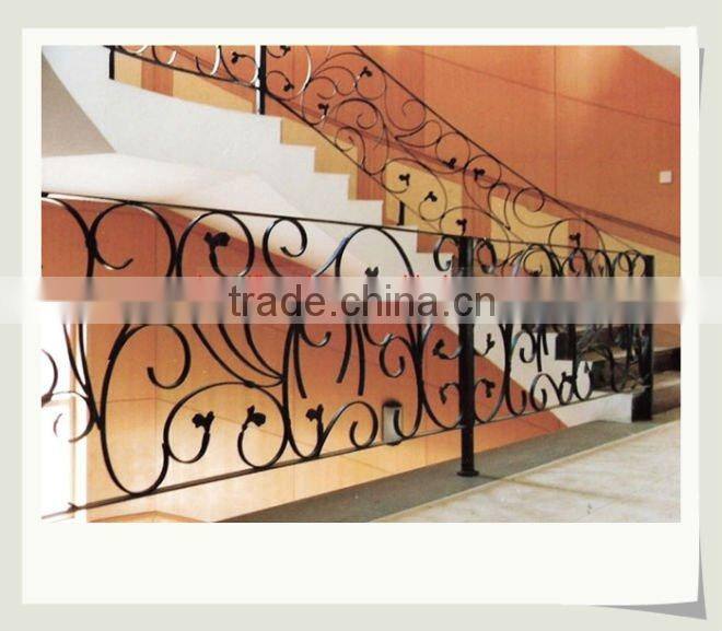 Top-selling hand forged metal stair handrail(LB-I-H-0010)