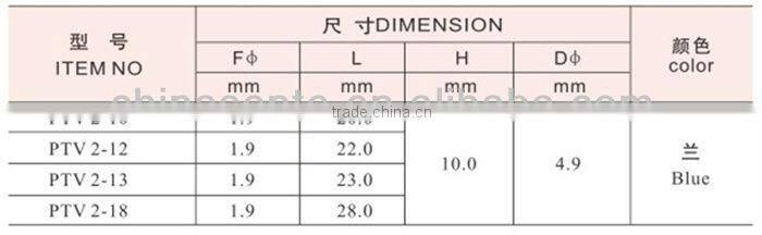 TZ-JTK type splice pin insulated wire terminals