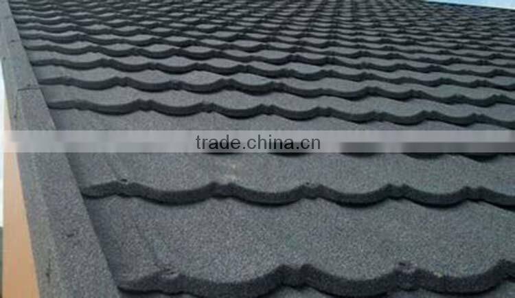 High quality aluminum zinc plate colorful stone coated metal roof tile machine, tile making machine for ecological