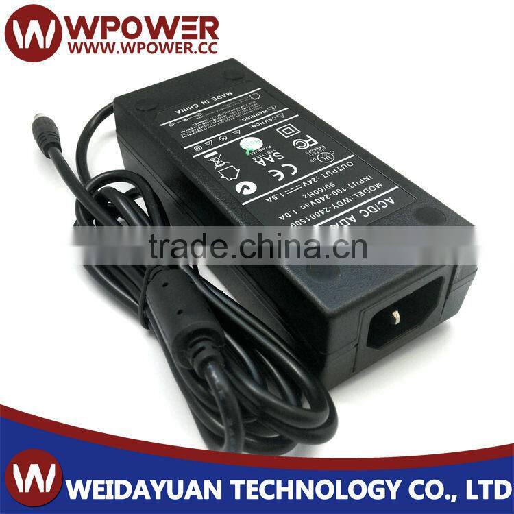 24v1.5a power adapter UL CE certificates